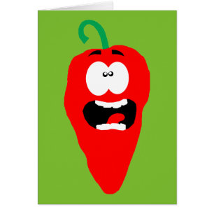Gritando pimienta roja picante