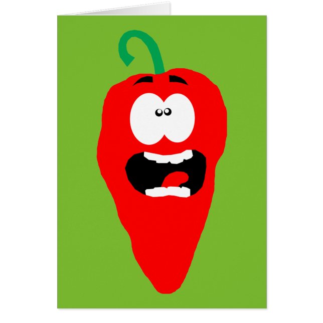 Gritando pimienta roja picante (Frente)
