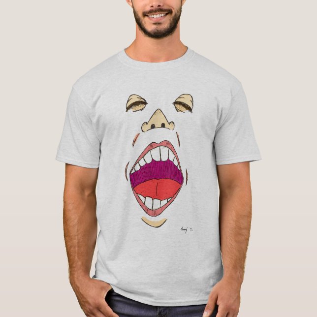 "Grito" Camiseta básica para adultos (Anverso)