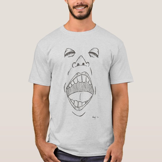 "Grito" Camiseta básica para adultos (Anverso)