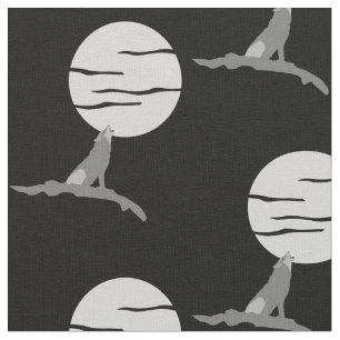 Grito en la impresión de la tela de la luna