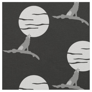 Grito en la impresión de la tela de la luna