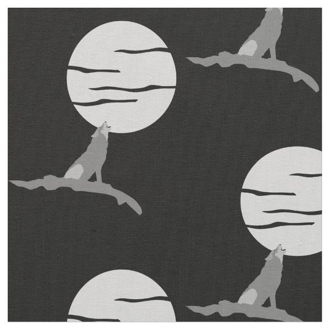 Grito en la impresión de la tela de la luna (De cerca)