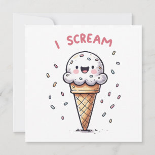 Grito helado de cono con salpicaduras