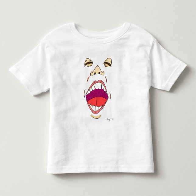 "Grito", niñeras camisetas (Anverso)