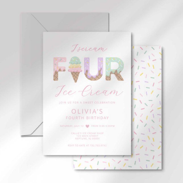 Grito por una invitación de cumpleaños de helado (Subido por el creador)