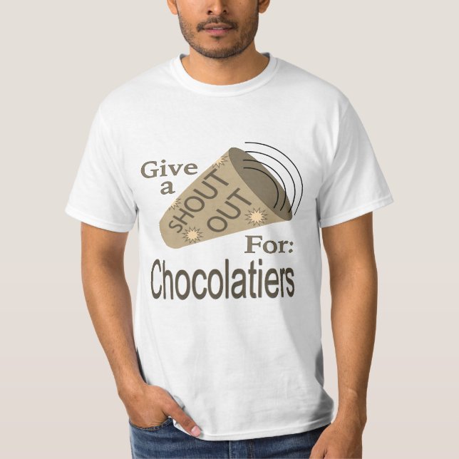 Gritos por camiseta de chocolate (Anverso)