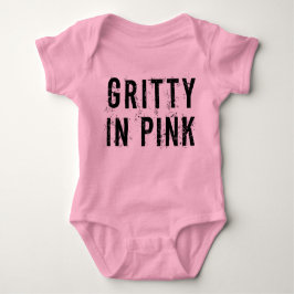 Gritty In Pink - Baby Jersey Bodysuit (Rosa)