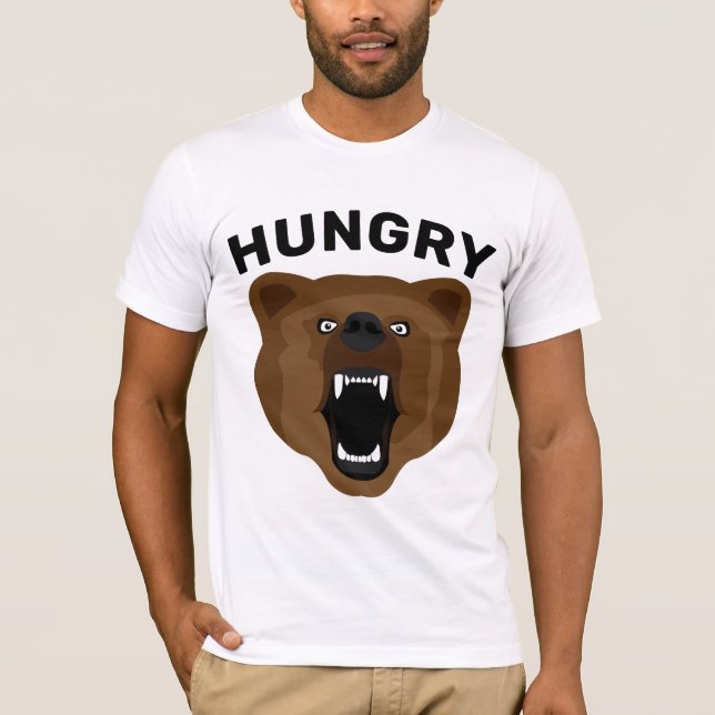 GRIZZLY OSAR HAMBRE A DAD FUNNY Camisetas (Anverso)