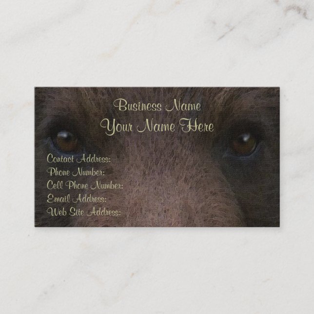 GRIZZLY OSAR Perfil y tarjetas de negocio (Anverso)