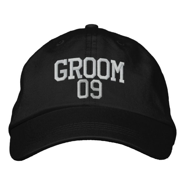 Groom: Gorra del Boda de 09 Personalizables (Anverso)