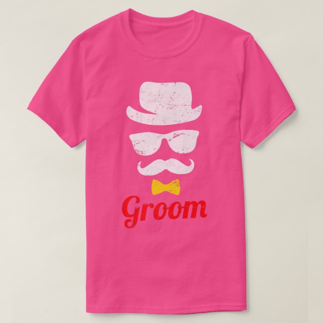 Groom saying Groom Sunglasses Beard Top Hat Suit s (Diseño del anverso)