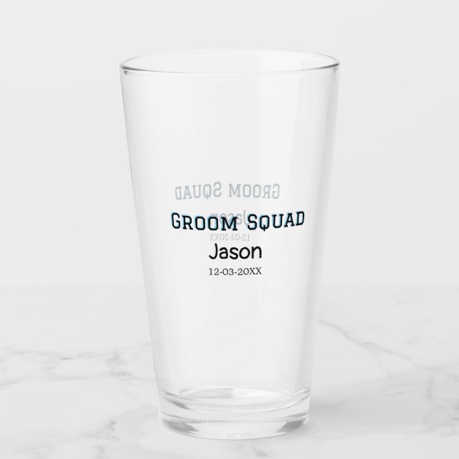 Groom Squad acompañante de la despedida de soltera (Anverso)