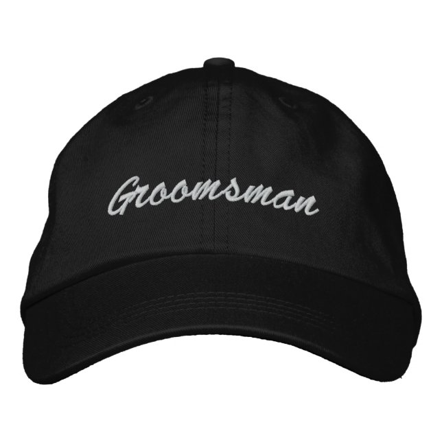 Groomsman Embroidered Gorra (Anverso)