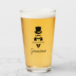 Groomsman Nombre Tuxedo Top Hat