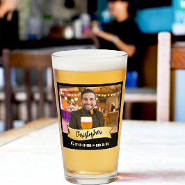 Groomsmen Pint Glass Series: El jefe de la cerveza