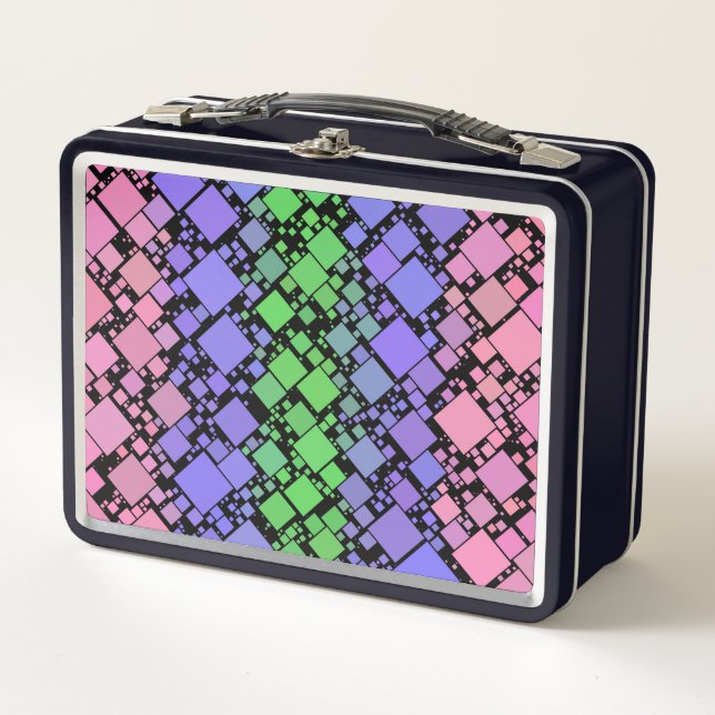 Groovy Boho Retro Mod Geométrico Orgullo Trigénero (Anverso)