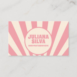 Groovy Funky Hippie 60s con tarjeta de visita QR