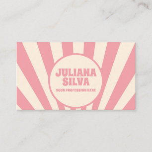 Groovy Funky Hippie 60s con tarjeta de visita QR