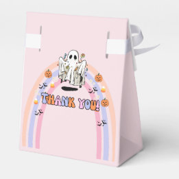 Groovy Ghost Halloween cajas de favores