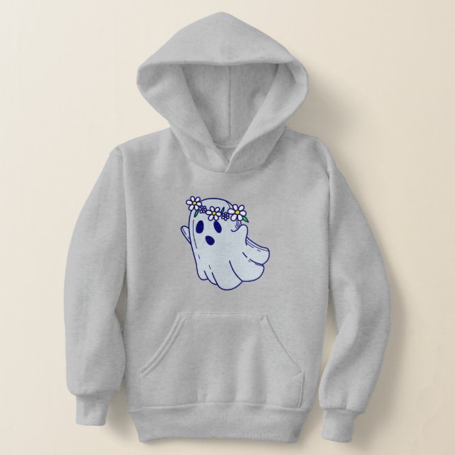 groovy halloween spooky boho floral ghost (Distribución )