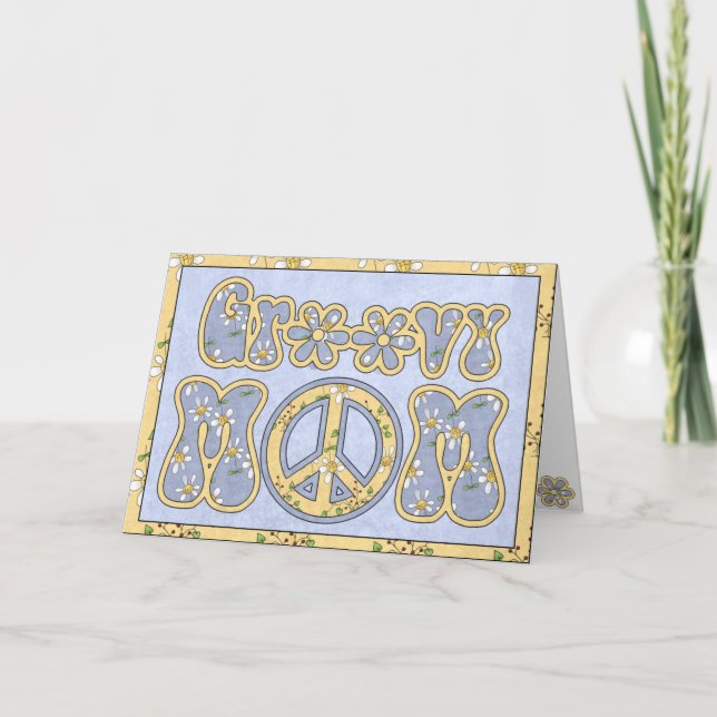 Groovy Mom, tarjeta de felicitación (Anverso)