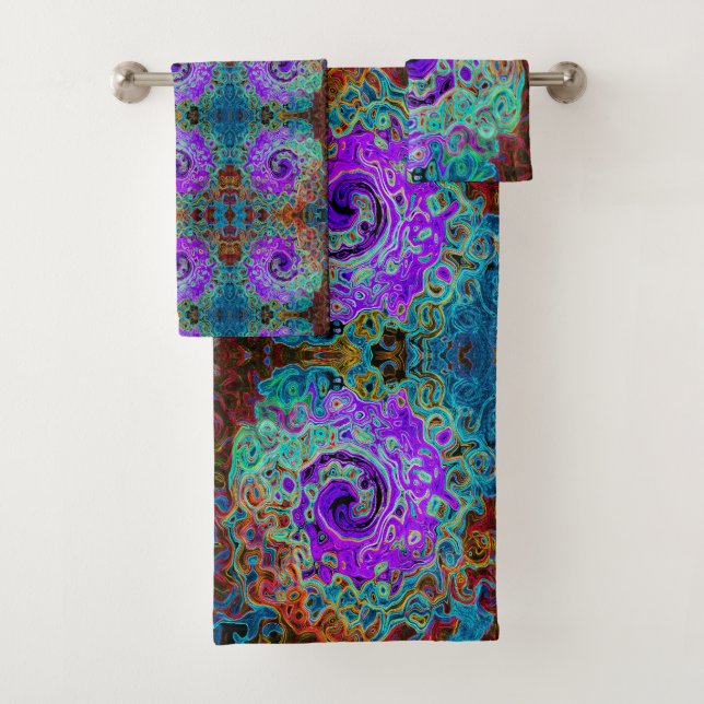 Groovy Morado Colorido Abstracto Remo Bañón Líquid (In situ)