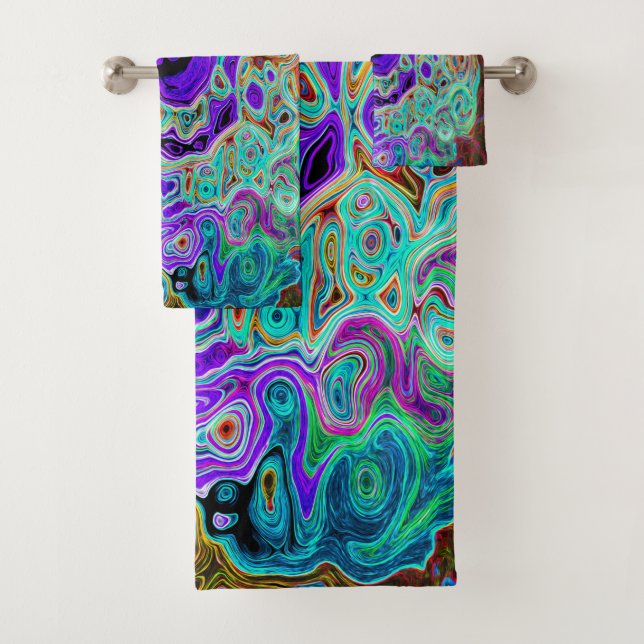 Groovy Morado Colorido Abstracto Remo Bañón Líquid (In situ)