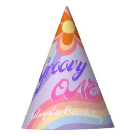 Groovy One Retro Rainbow Primer Gorra Fiesta de cu