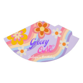 Groovy One Retro Rainbow Primer Gorra Fiesta de cu