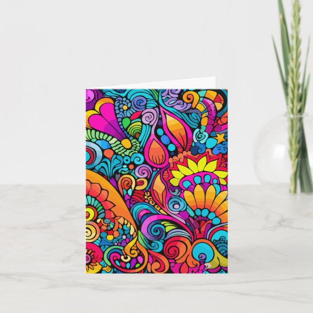 Groovy Psychedelic Floral (Anverso)