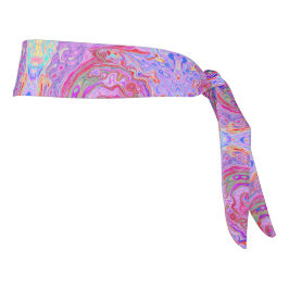 Groovy Resumen Retro Rojo, Púrpura y Rosa Swirl