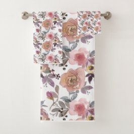 Groovy Retro Flores Vintage años 70 años 60 Rosa f