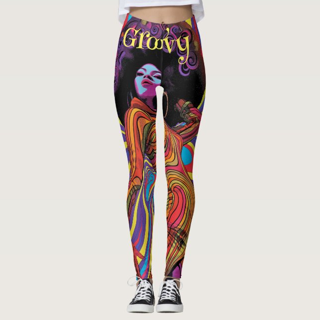 Groovy Retro Leggings (Anverso)