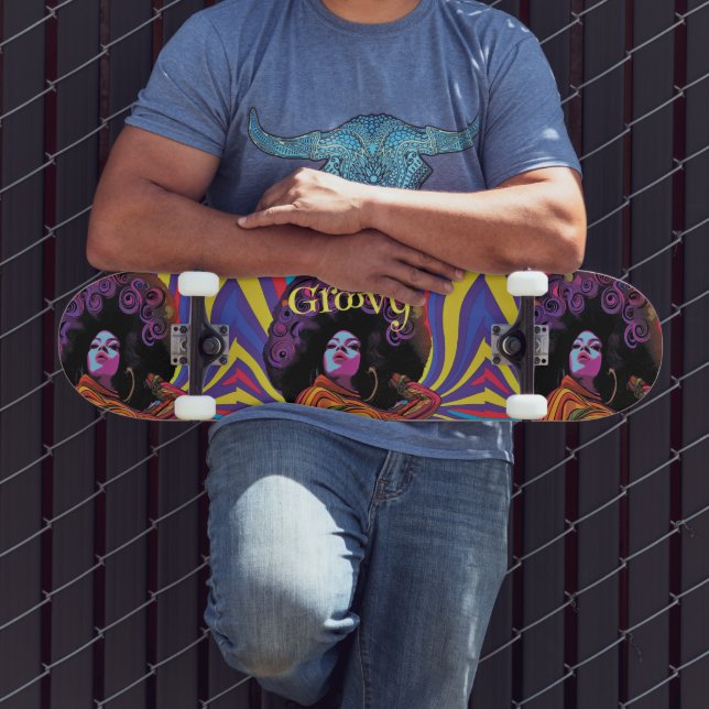 Groovy Retro Skateboard (Exterior 3)