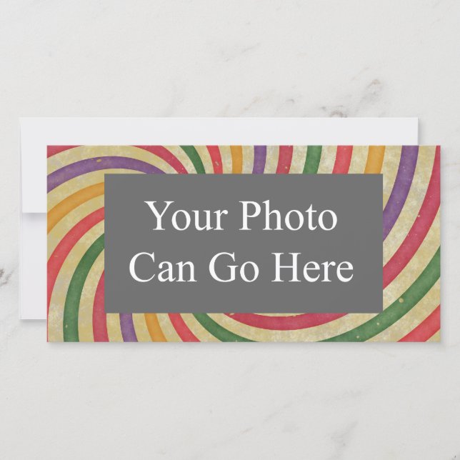 Groovy Spiral Sunbeam Ray Swirl Design Grungy (Anverso)