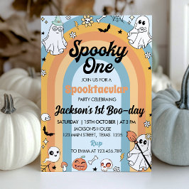 Groovy Spooky Una Invitación De Cumpleaños Fantasm