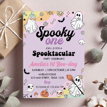Groovy Spooky Una Invitación De Cumpleaños Fantasm