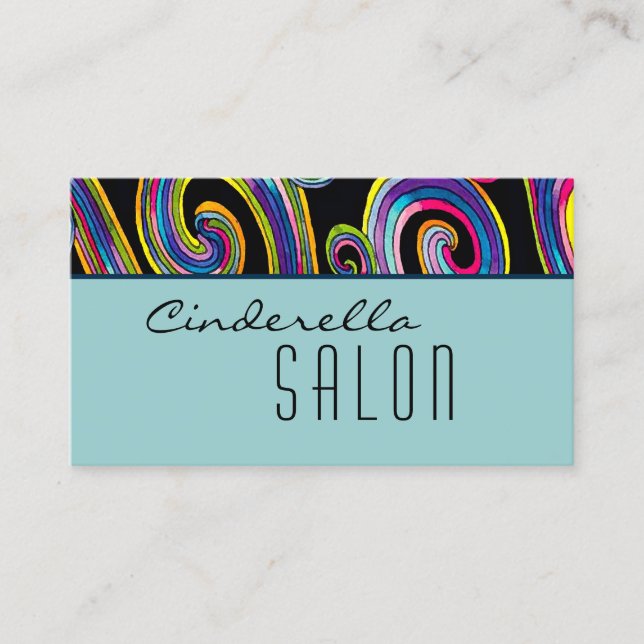 Groovy Swirls ~ Tarjetas de presentación UNISEX (Anverso)