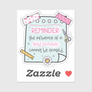 Groovy Teacher Quote Recuerda a Pegatinas