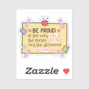 Groovy Teacher Quote Recuerda a Pegatinas