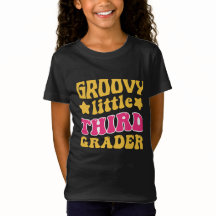 Groovy Third Grader De Vuelta A La Camiseta Escola