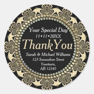 Groovy Tribal Flower Gracias Pegatinas