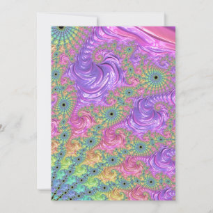 Groovy Trippy Boho Tonos de Joyas Arcoíris Fractal