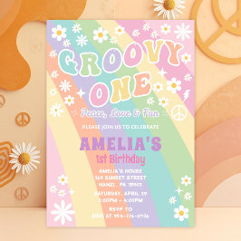 Groovy una invitación de cumpleaños