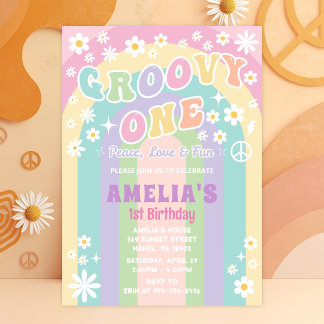 Groovy una invitación de cumpleaños