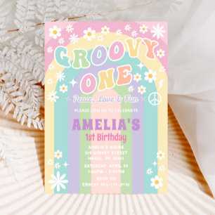Groovy una invitación de cumpleaños