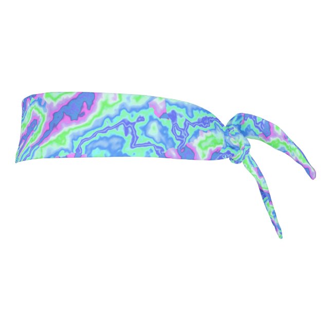 Groovy Vibrant Colorful Trippy Mármol Maximalista (Girar 90)