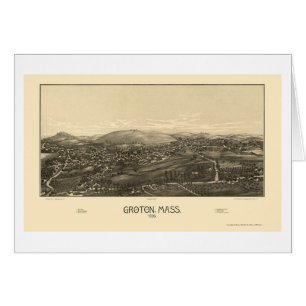 Groton, mapa panorámico de las MAMÁES - 1886
