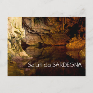 Grotto de Neptuno, postal de texto en Cerdeña